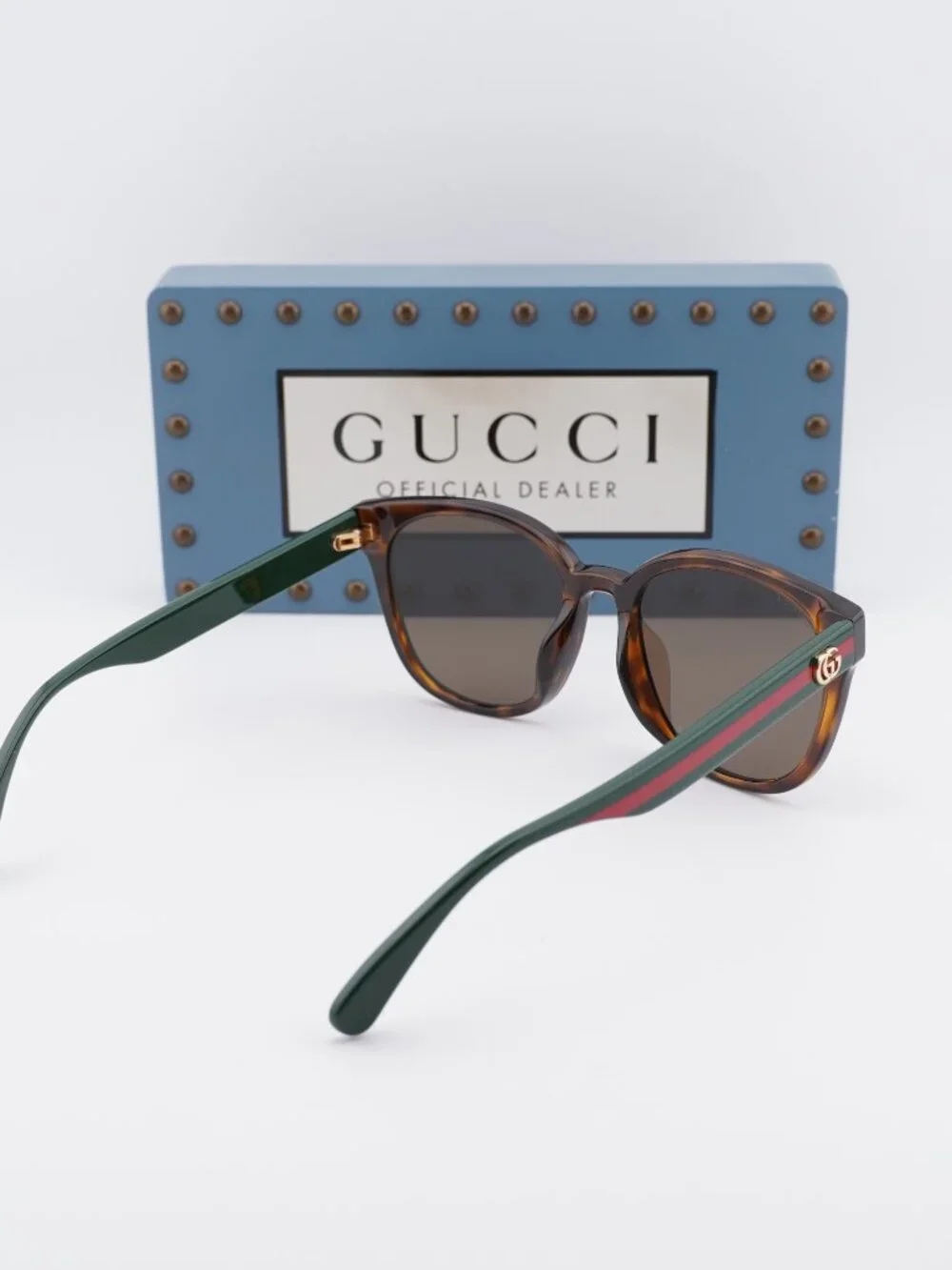 Gucci GG0855SK 003 Square Sunglasses - Havana\ Brown
